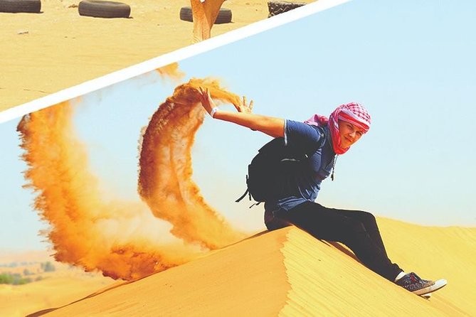 Dubai Desert 4x4 Dune Bashing, Sandboarding, Camel Riding, Dinner - Enjoy Thrilling Dune Bashing and Sandboarding